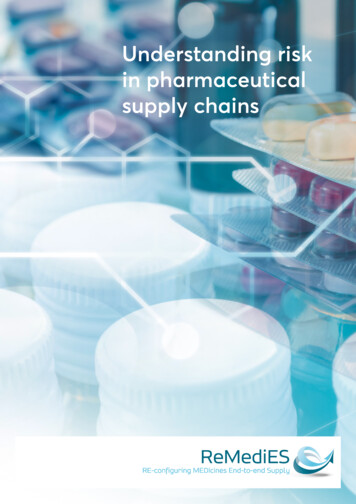 Understanding Risk In Pharmaceutical Supply Chains