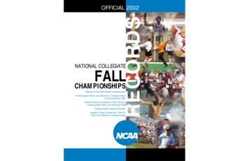 NATIONAL COLLEGIATE FALL - Fs.ncaa Entry Page