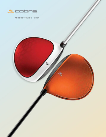 PRODUCT GUIDE 2014 - Cobra Golf