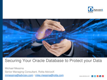 Securing Your Oracle Database To Protect Your Data