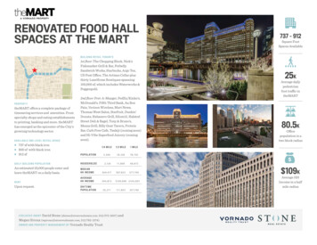 RENOVATED FOOD HALL SPACES AT THE MART - Stone Real Estate