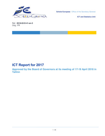 ICT Report For 2017 - Eursc.eu