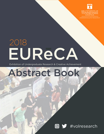 2018 EUReCA - University Of Tennessee