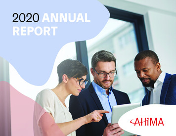 2020 Annual Report - Ahima
