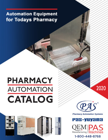 Pharmacy Automation Catalog