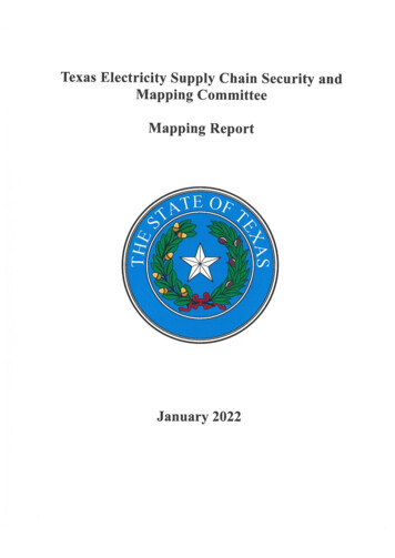 Mapping Report Mapping Committee Texas Electricity Supply Chain .