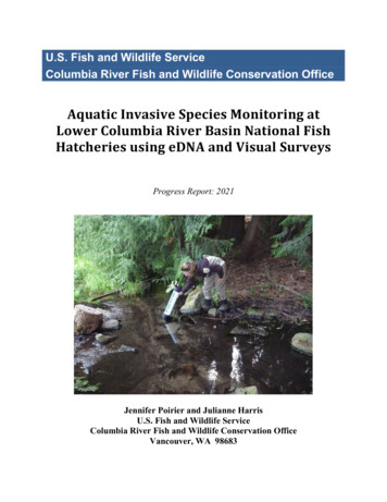 U.S. Fish And Wildlife Service Columbia River Fish And Wildlife .