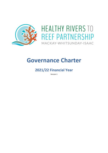 Governance Charter - Healthy Rivers To Reef