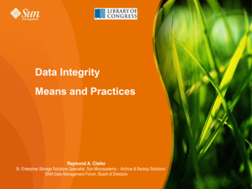Data Integrity Means And Practices - Digitalpreservation.gov