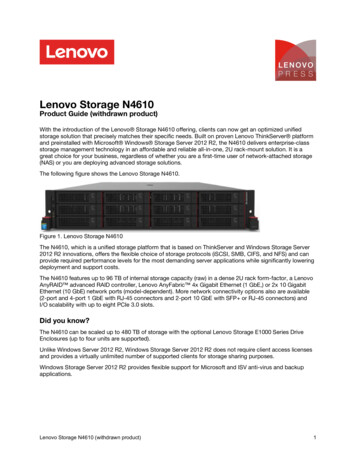 Lenovo Storage N4610 (withdrawn Product) - Login