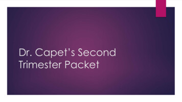 Dr. Capet's Second Trimester Packet - PatientPop