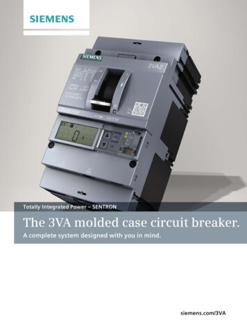 Totally Integrated Power - SENTRON The 3VA Molded Case . - Siemens