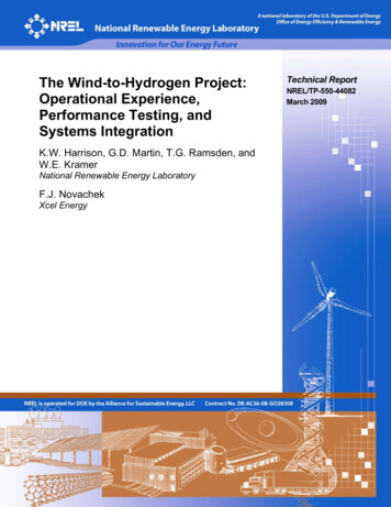 The Wind-to-Hydrogen Project: Technical Report - NREL