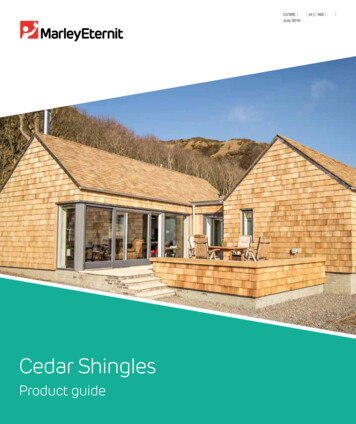 Cedar Shingles Product Guide