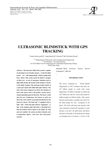 Ultrasonic Blindstick With Gps Tracking
