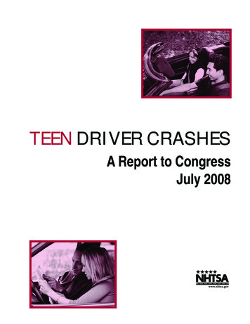 Teen Driver Crashes - Nhtsa