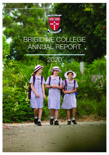 Brigidine College Annual Report 2020