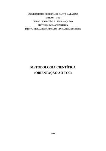 Metodologia Científica (Orientação Ao Tcc)