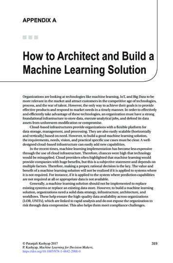 How To Architect And Build A Machine Learning Solution