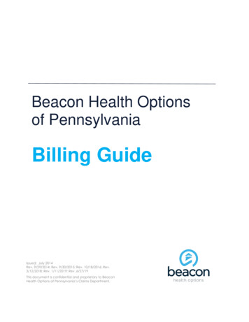 Billing Guide - Beacon Health Options