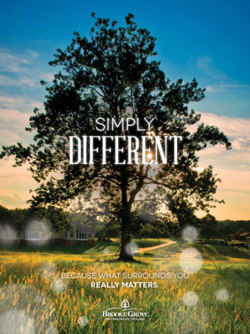 SIMPLY DIFFERENT - Retirement Living Sourcebook