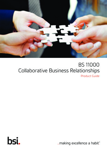 BS 11000 Collaborative Business Relationships - BSI Group