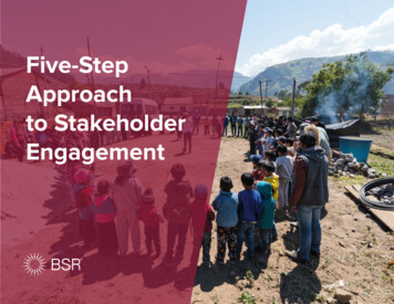 Five-Step Approach To Stakeholder Engagement