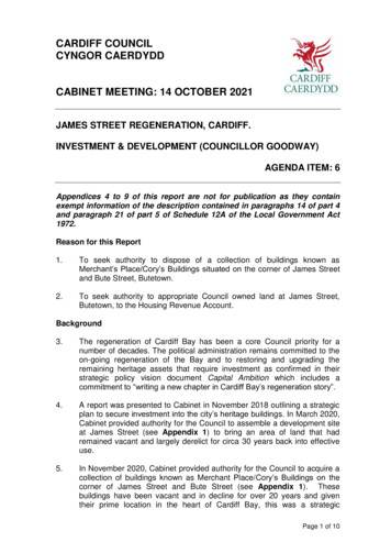CARDIFF COUNCIL CYNGOR CAERDYDD CABINET MEETING: 14 OCTOBER 2021 - Civica