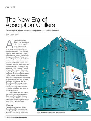 The New Era Of Absorption Chillers - YORK