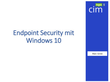 Endpoint Security Mit Windows 10 - IT-Consulting-Grote