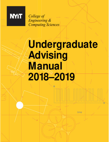 SOECS Undergraduate Advising Manual - Nyit.edu