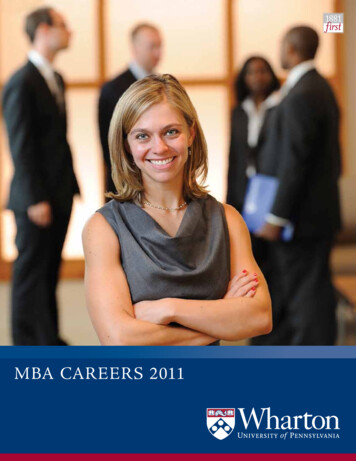 Employer.wharton.upenn.edu MBA CAREERS 2011
