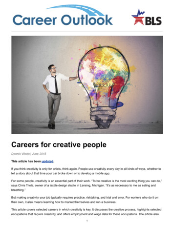 Careers For Creative People - Bls.gov