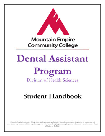 Dental Assistant Program - Mountain Empire Community College