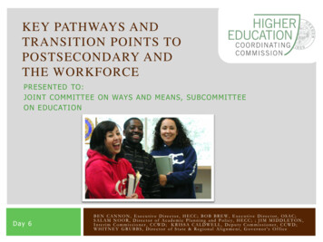 Key Pathways And Transition Points To Postsecondary And The Workforce