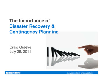 The Importance Of Disaster Recovery & Contingency Planning