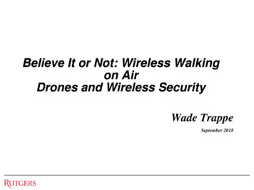 Drones And Wireless Security - NITRD