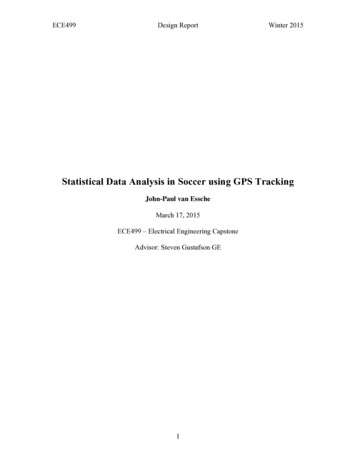 Statistical Data Analysis In Soccer Using GPS Tracking