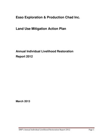 Esso Exploration & Production Chad Inc. Land Use . - ExxonMobil