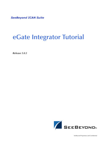 EGate Integrator Tutorial - Oracle