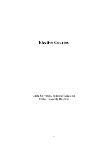 Elective Courses - Chiba U