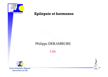 CHRU LILLE, FRANCE Epilepsie Et Hormones - FNCGM