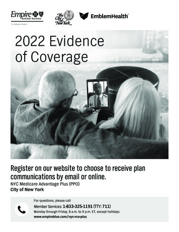 2022 Evidence Of Coverage Empireblue /nyc-ma-plus