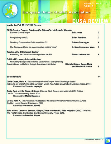 EUSA Review - Eustudies 