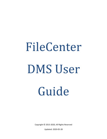 FileCenter DMS User Guide