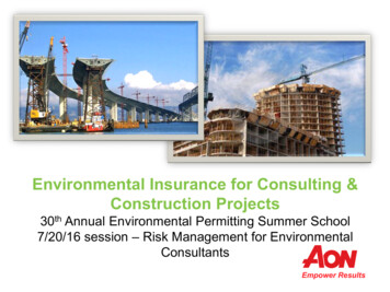 Environmental Insurance For Consulting & Construction Projects