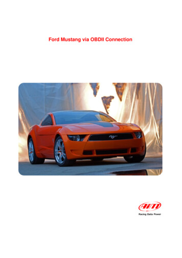Ford Mustang Via OBDII Connection - Aim-sportline 