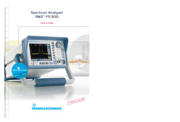 Spectrum Analyzer R S FS300