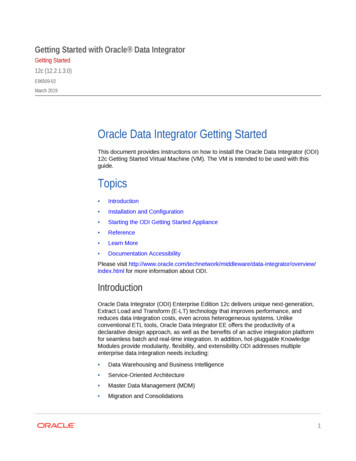 Getting Started Oracle Data Integrator