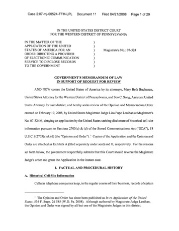 Case 2:07-mj-00524-TFM-LPL Document 11 Filed 04/21/2008 Page 1 29 IN .
